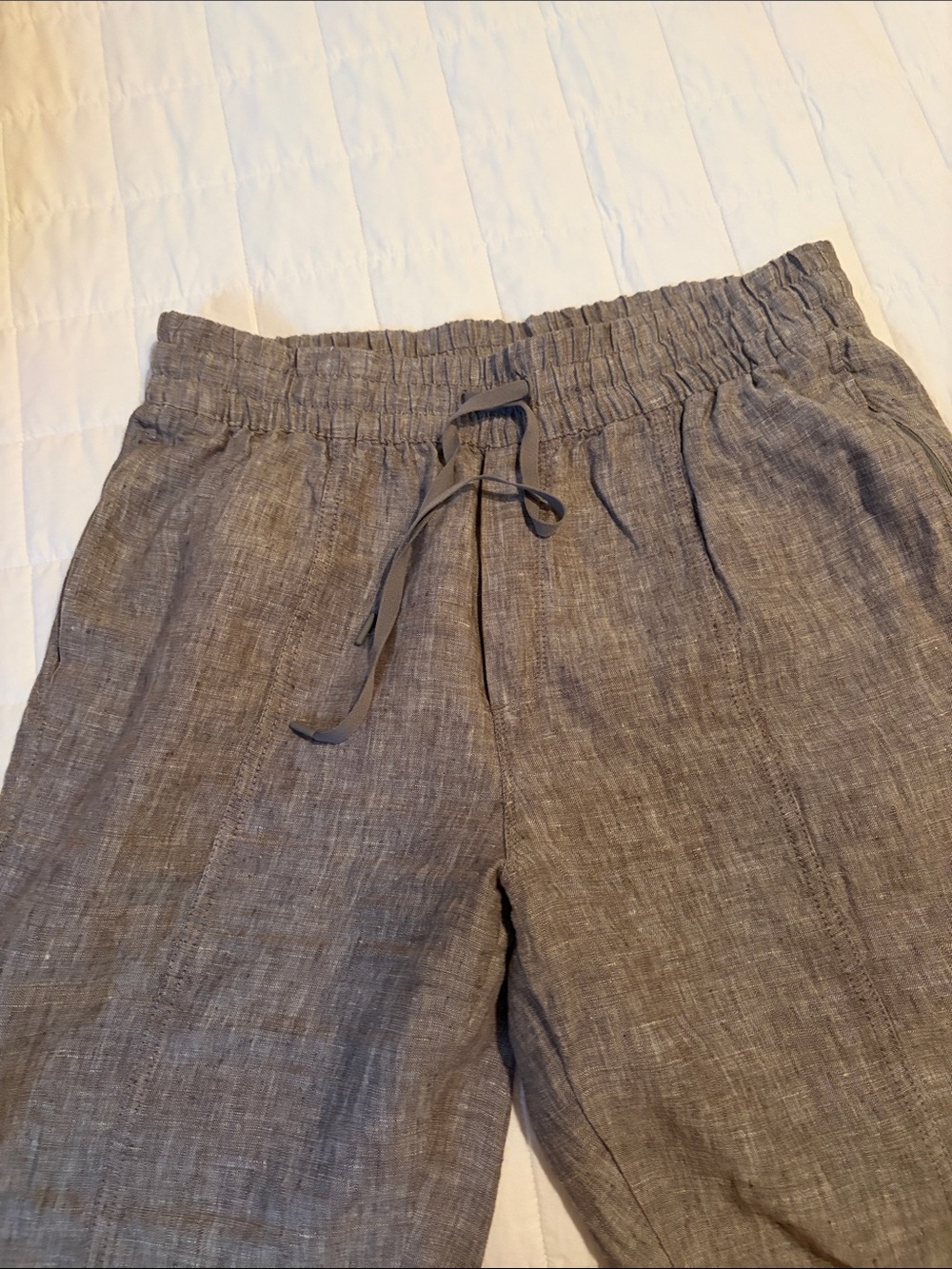 Athleta Relaxed Drawstring Pants — Taupe